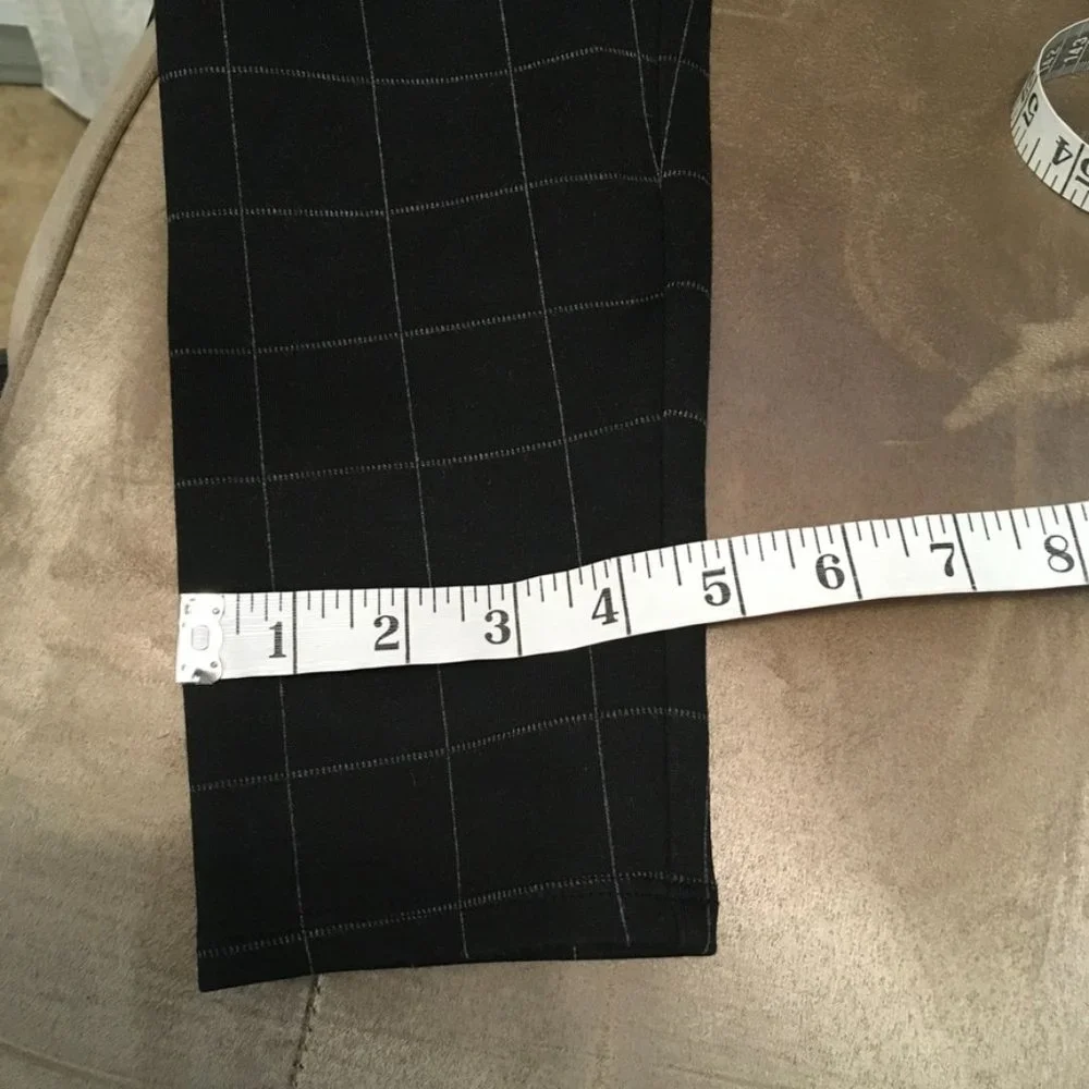 NWOT Ann Taylor LOFT Ponte Leggings Block Plaid - Picture 7 of 7